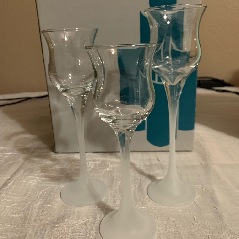 NIB PartyLite Iced Crystal Trio | Retired Item